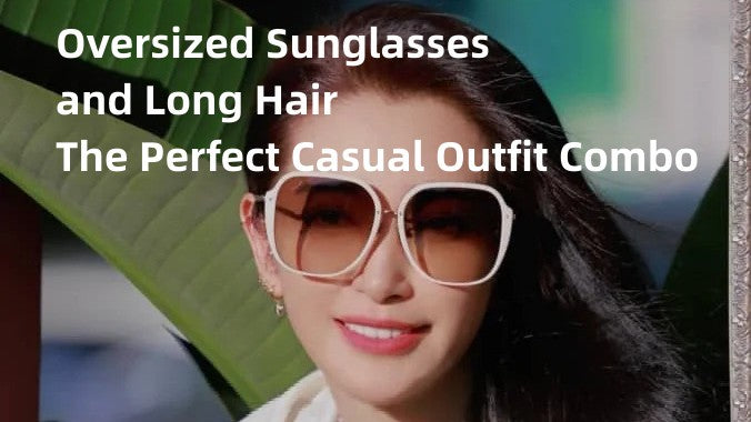 Oversized Sunglasses and Long Hair: The Perfect Casual Outfit Combo