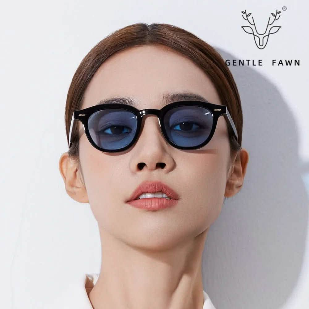 Best sunglasses for women | fashion rice nails Internet celebrity polarized sunglasses | retro round frame sunglasses - SheTopper