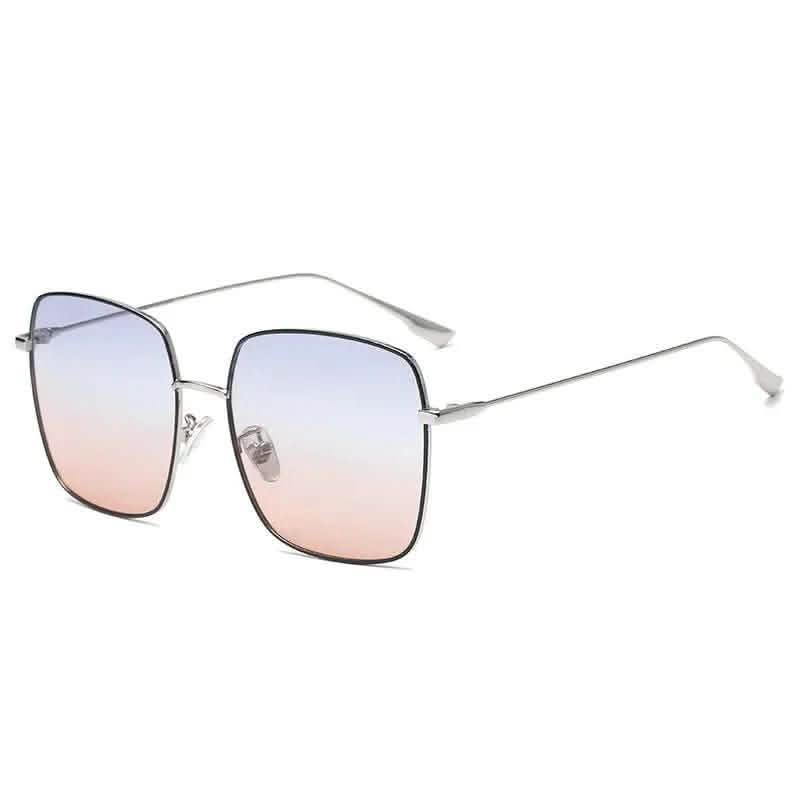 Designer Sunglasses Womens | large frame metal polarized sunglasses | women's tide European and American fashion - SheTopper