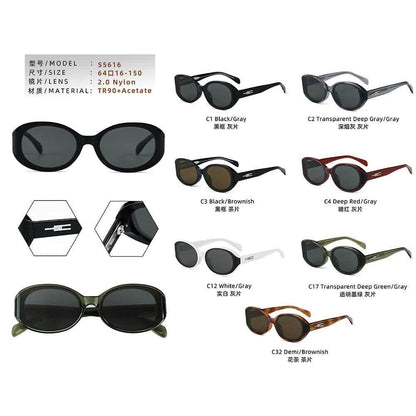 Fashion Curved Nylon Sunglasses | UV Protection & Sunscreen Shades - SheTopper