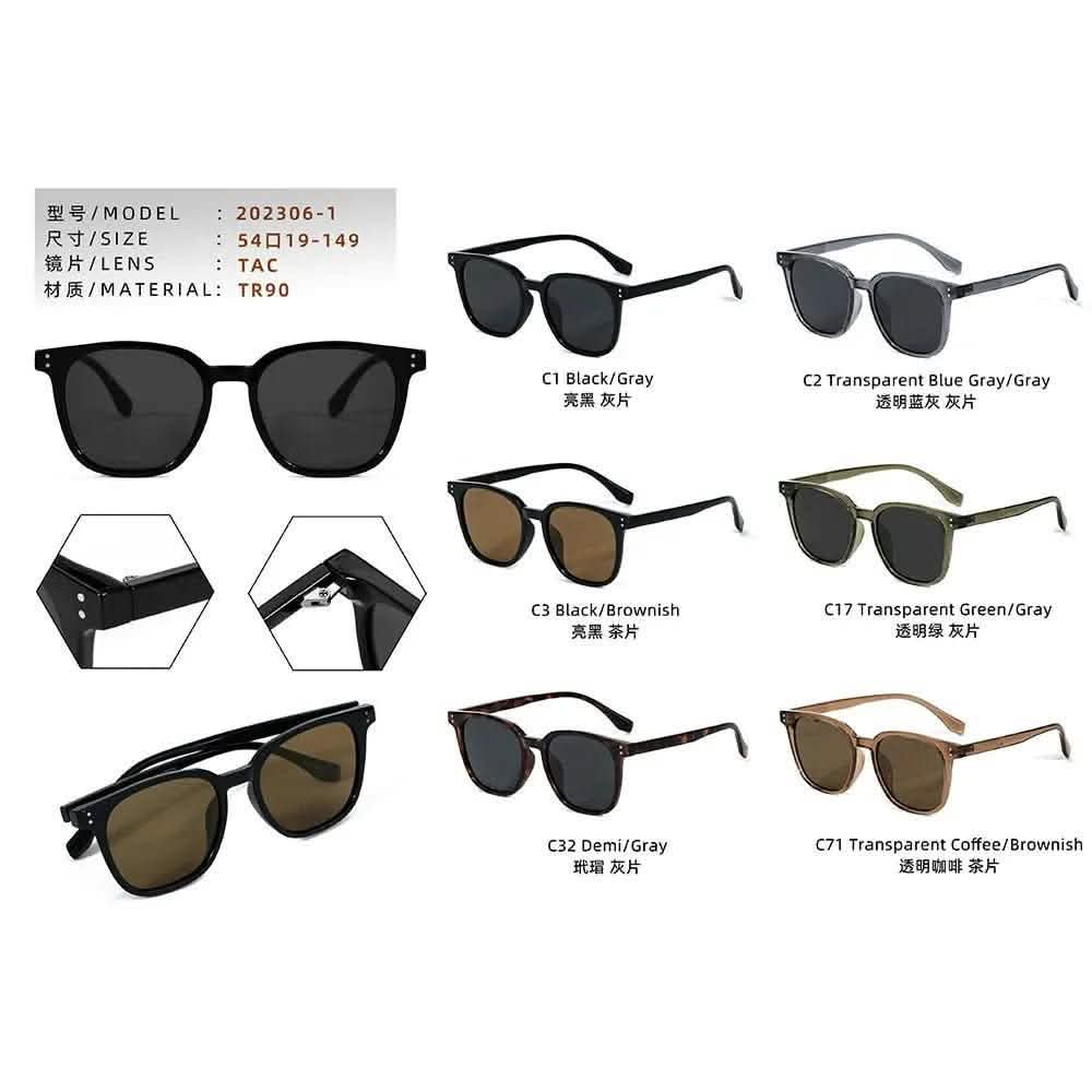 Fashion trend women sunglasses TR polarized square glasses driving UV protection sunshade - SheTopper