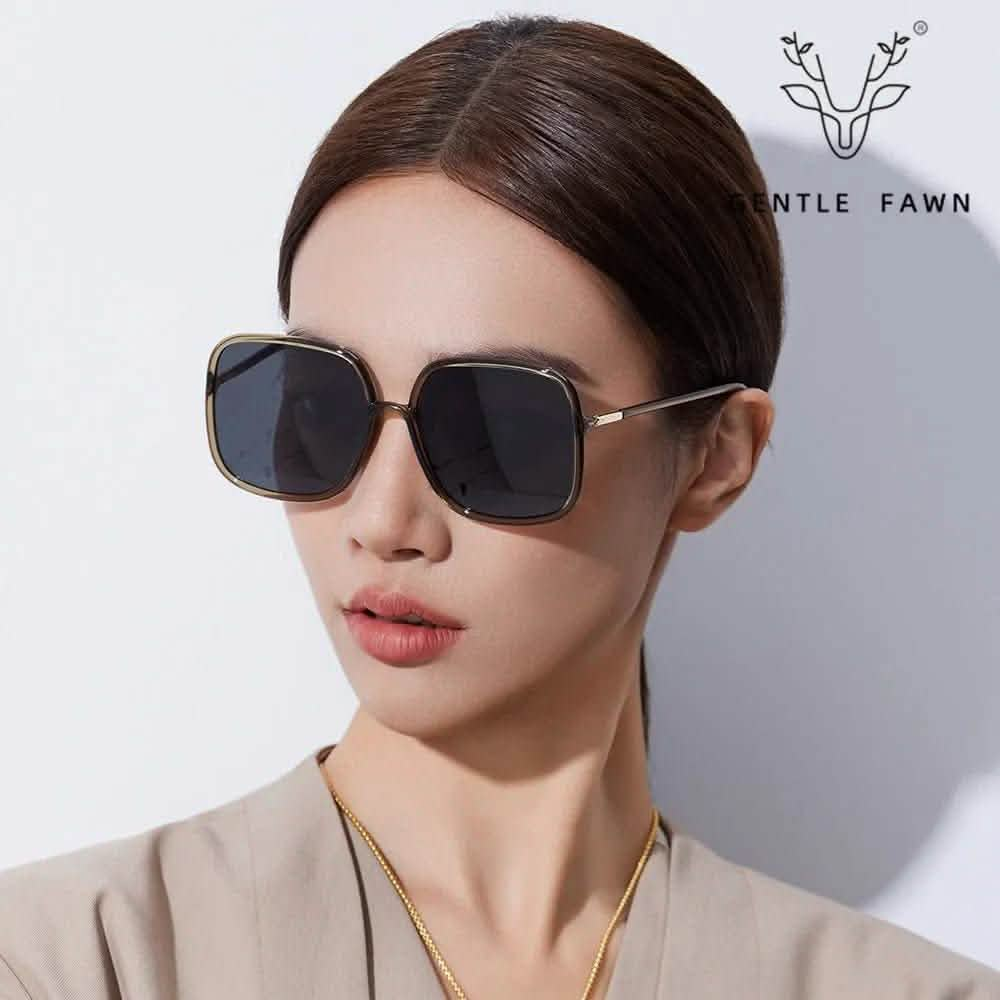 Girls Sunglasses | women's TR polarized anti-ultraviolet sunglasses | round face thin versatile glasses - SheTopper