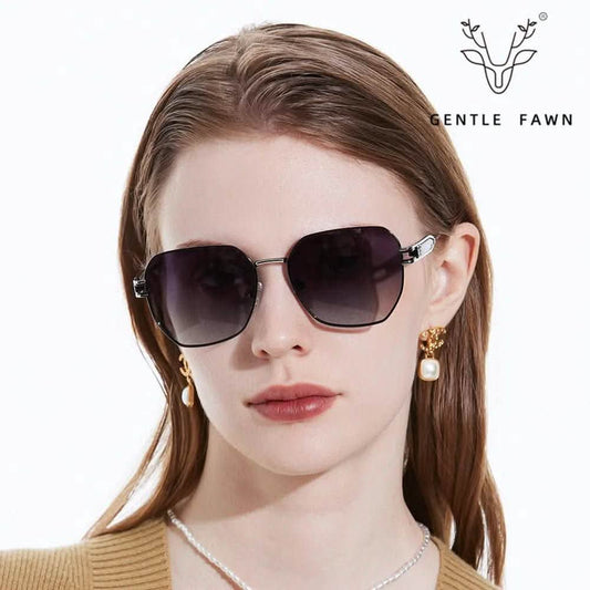 Good Women's Sunglasses | Fashion Trend Metal TAC Polarized Sunglasses | Travel Street Shooting Personalized | UV Protection Sunshade Glasses - SheTopper