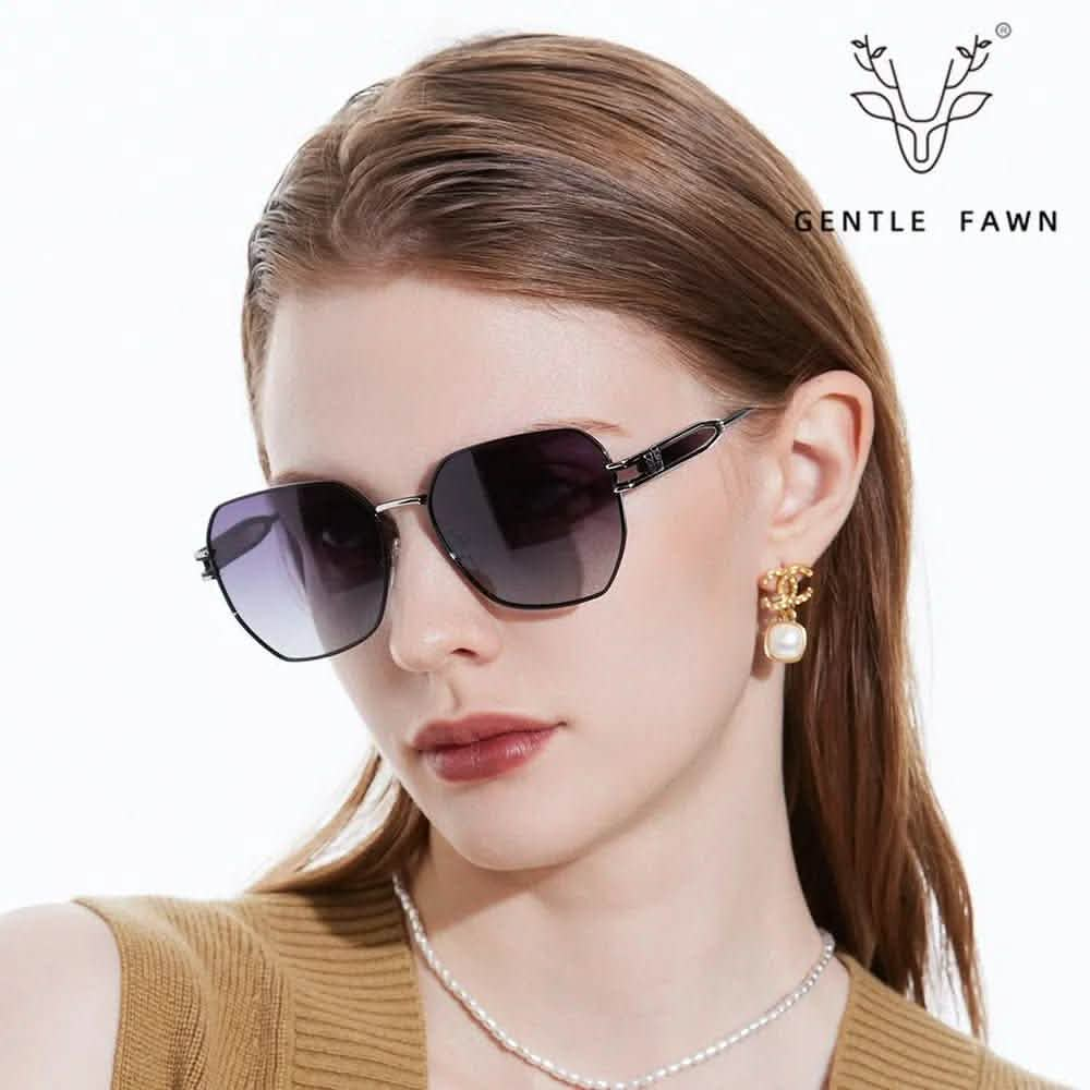 Good Women's Sunglasses | Fashion Trend Metal TAC Polarized Sunglasses | Travel Street Shooting Personalized | UV Protection Sunshade Glasses - SheTopper