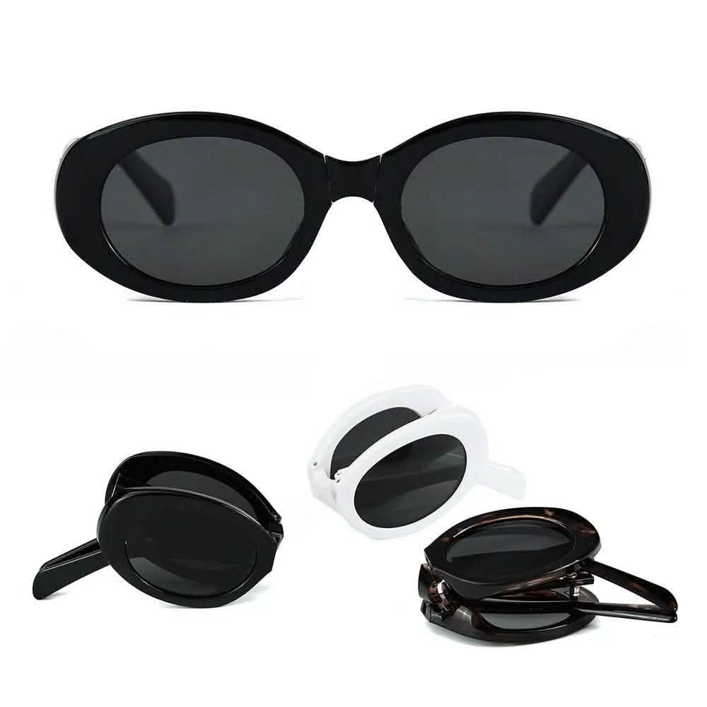 New folding woman sunglasses | high-end plain sunscreen sunglasses | TR ultra-light polarized anti-ultraviolet glasses - SheTopper