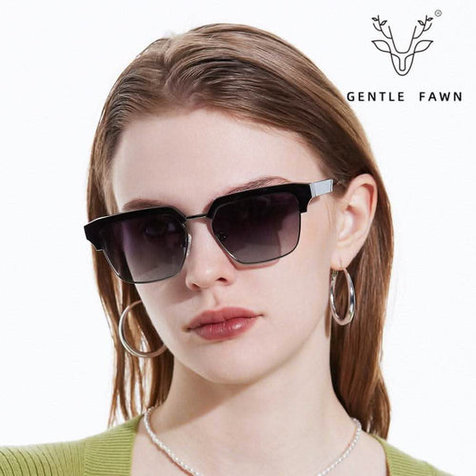 New Polarized Sunglasses Women | Metal Fashionable Eyebrow Style & High-End Glasses - SheTopper