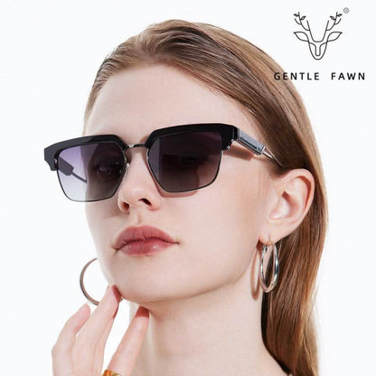 New Polarized Sunglasses Women | Metal Fashionable Eyebrow Style & High-End Glasses - SheTopper