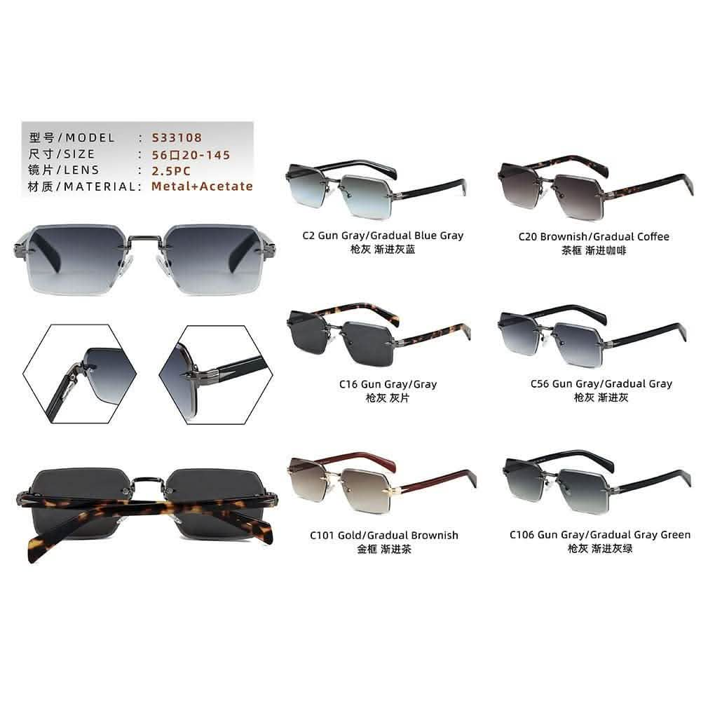 New Rimless High-Quality Polarized Sunglasses for Women | Plain Sunshade & Sunscreen Glasses - SheTopper