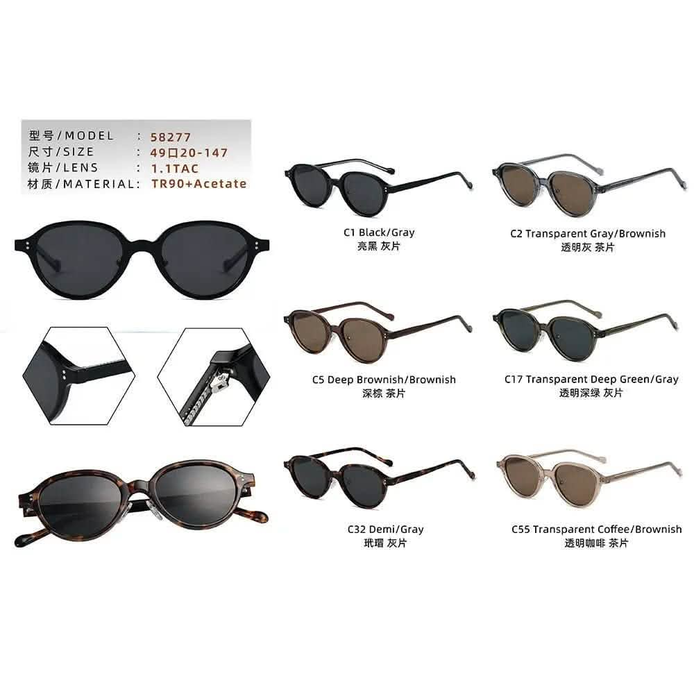 Small frame sunglasses women's | TR Frame Plate Legs Premium Sense ins | Sunscreen Polarized Sunglasses - SheTopper