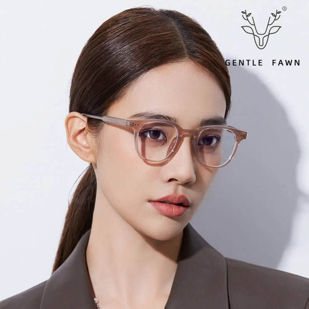 Sunglasses For Small Faces Womens | new TR90 plate foot anti-blue light glasses frame | fashionable rice nail flat glasses | equipped myopia frames - SheTopper