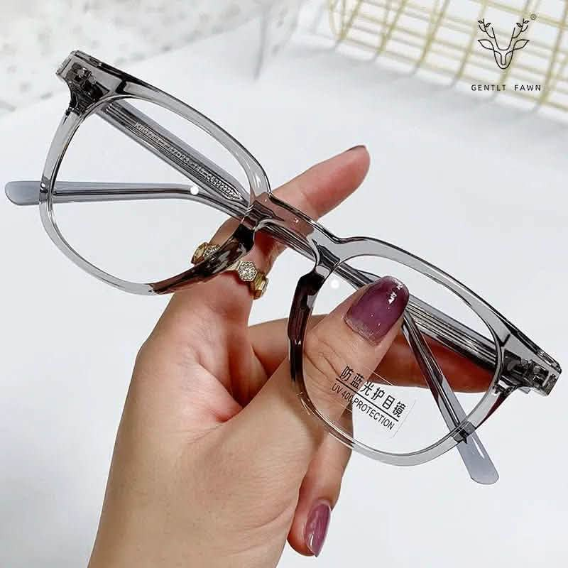 Sunglasses For Small Faces Womens | new TR90 plate foot anti-blue light glasses frame | fashionable rice nail flat glasses | equipped myopia frames - SheTopper