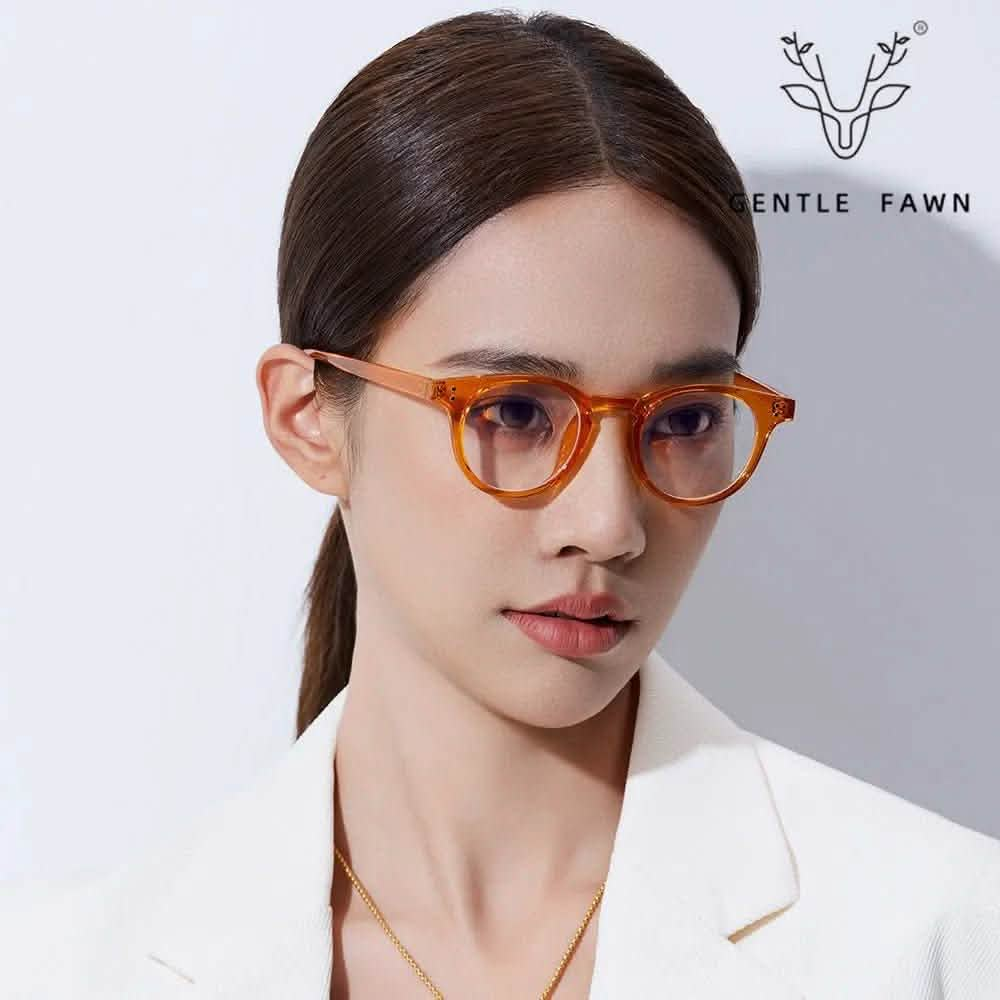 Trendy Designer Sunglasses | new frame women's rice nails round | tr anti-blue flat glasses | match myopia | wholesale - SheTopper