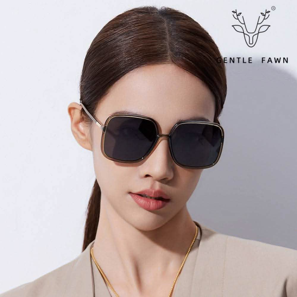 Trendy TR Polarized Women's Sunglasses | UV Protection & Versatile Round Frame - SheTopper