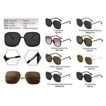 Trendy TR Polarized Women's Sunglasses | UV Protection & Versatile Round Frame - SheTopper