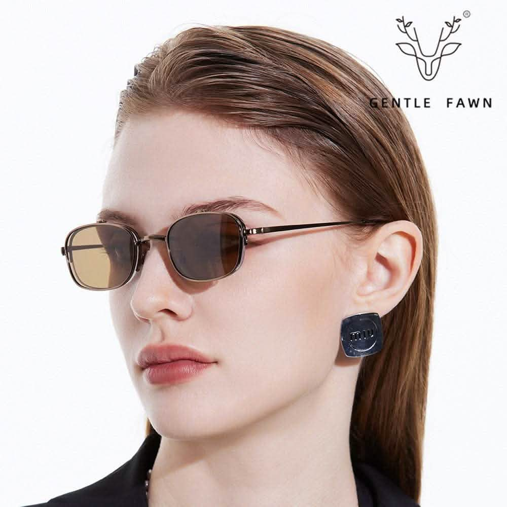 Trendy Women's Prescription Sunglasses | Small Frame UV Protection Travel Shades - SheTopper