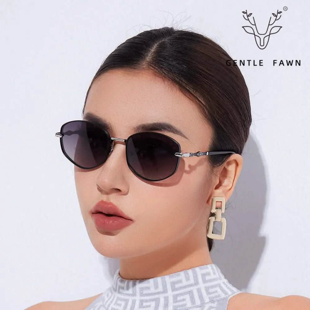 Women's Sunglasses | women's fashion trend round small frame sunshade glasses | personalized UV protection glasses - SheTopper